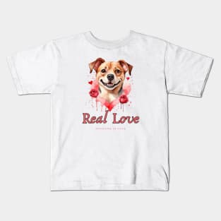 Pawsitively Adored: Dog Love Tee Kids T-Shirt